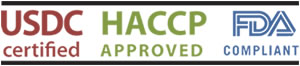 USDC CERTIFIED — HACCP APPROVED — FDA COMPLIANT